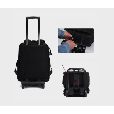 Extensile DIY Backpack with Trolley for Cameras