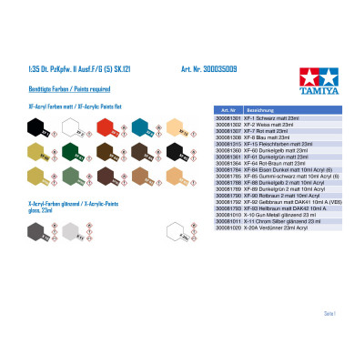 Tamiya Panzer Kampfwagen II Ausführung F/G 1/35