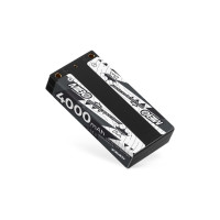 HV LiPo akku készlet MIBO 130C/260C-ig terjedő kisülési árammal. Dupla cellás 2S1P 7,6 V 4000 mAh, méretek 93x47x18 mm, súly 147 g, 4 mm-es csatlakozókkal együtt. Fekete színű.