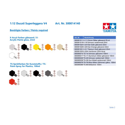 Tamiya 1:12 Ducati Superleggera V4