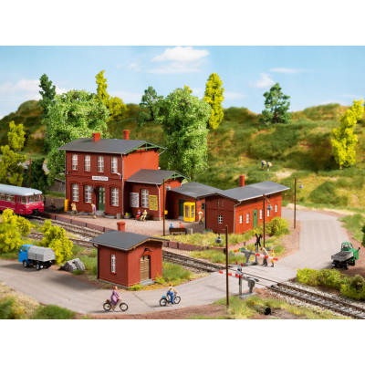 Auhagen Súprava vlakovej stanice Neukloster - stavebnica H0