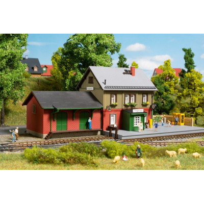 Auhagen Súprava vlakovej stanice Hagenau - stavebnica TT