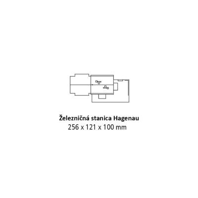 Auhagen Súprava vlakovej stanice Hagenau - stavebnica TT