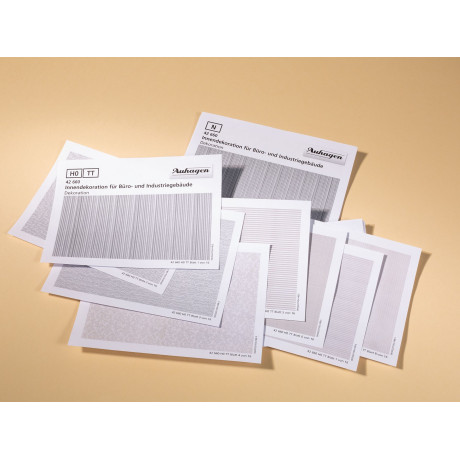 Auhagen Interiérové dekorácie pre kancelárske a priemyselné budovy H0/TT/N
