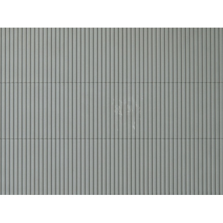Auhagen Dekoratívny panel so štruktúrou trapézového plechu – šedý