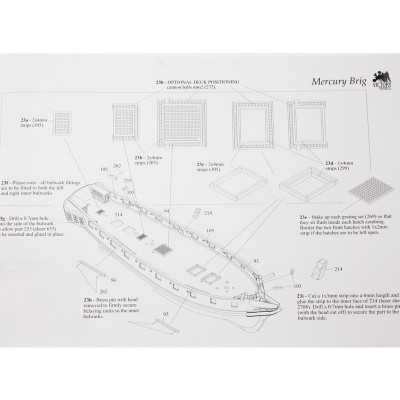 VICTORY MODELS ruská briga 1819 1:64 kit