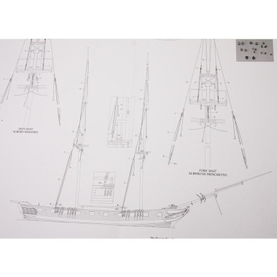 VICTORY MODELS ruská briga 1819 1:64 kit