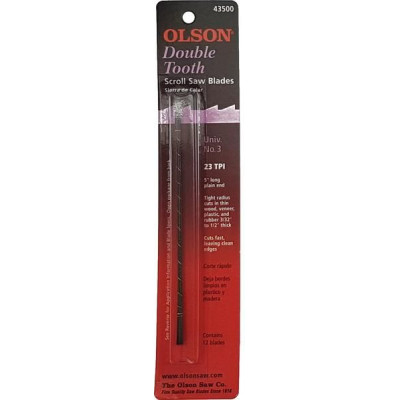 Olson list do lupénkové pilky 0.66x0.33x127mm dvojitý zub 23TPI (12ks)