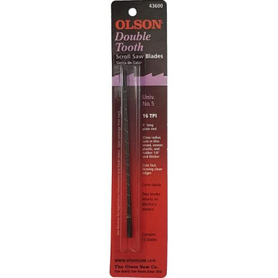 Olson list do lupénkové pilky 0.66x0.33x127mm dvojitý zub 16TPI (12ks)