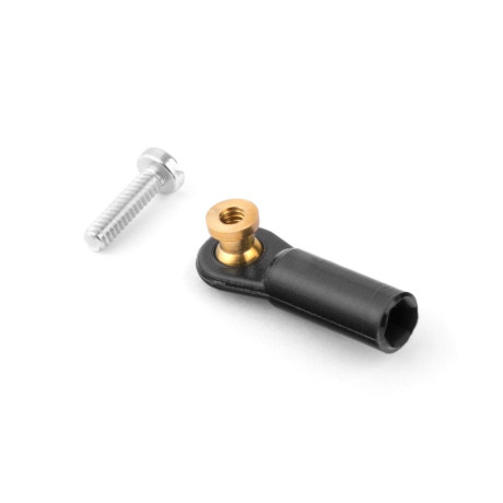 2413 Kulový čep V1, pr.3mm, M2/M1,6 dlouhý Černý 6ks