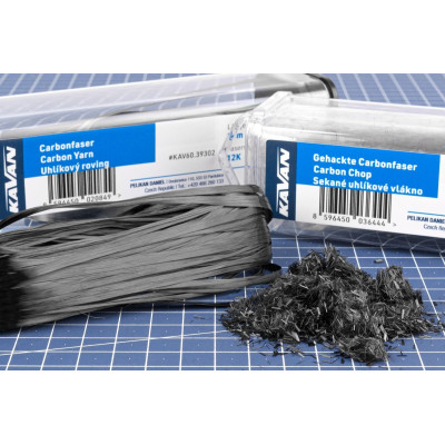 Sekané uhlíkové vlákno 3mm ; 30g
