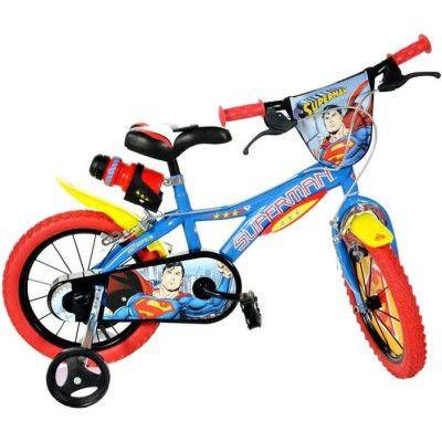 DINO Bikes - Dětské kolo 14" Superman