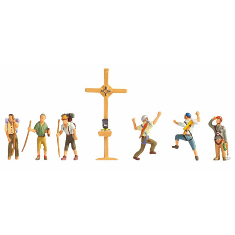 NOCH Horolezci, horska túra, 6 postáv + Kríž TT