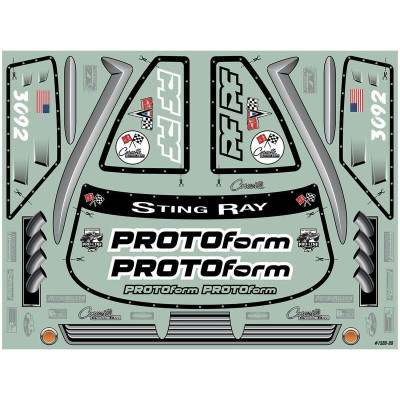 PROTOform karosérie 1:10 Chevrolet Corvette Stingray Pro Mod 1963 nenabarvená: Drag Car