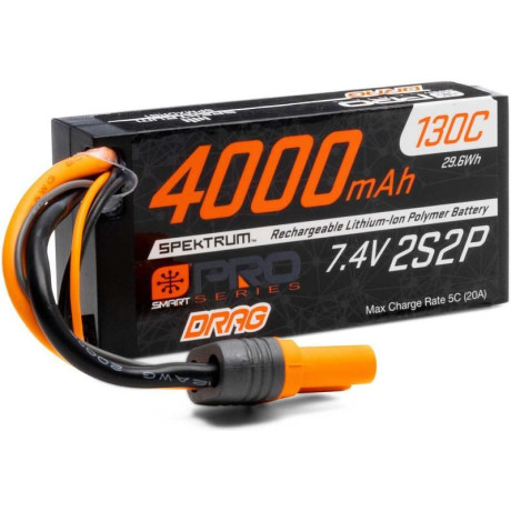 Spektrum Smart Drag Pro LiPo 7.4V 4000mAh 130C IC5