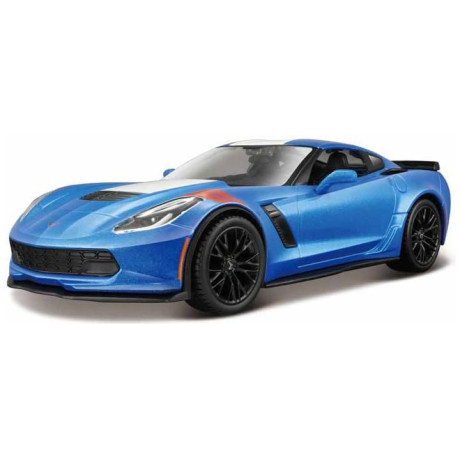 Maisto Corvette Grand Sport 2017 1:24 modrá metalíza