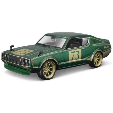 Maisto Nissan Skyline 2000GT-R (KPGC 110) 1973 Tokyo Mods 1:24 zelená