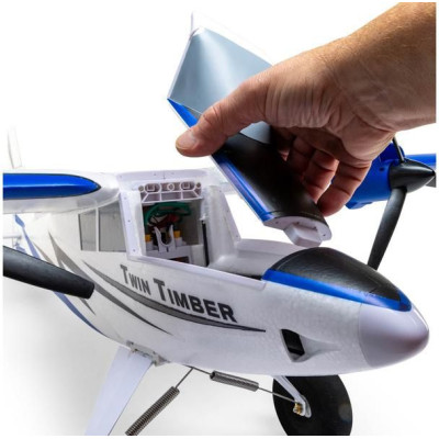 E-flite Twin Timber 1.6m SAFE Select BNF Basic