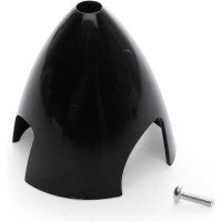 Pótalkatrész RC modell repülőgéphez E-flite Twin Timber 1.6m: bal oldali motorkúp fekete.