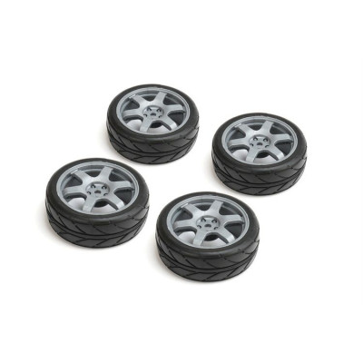 CARTEN nalepené Intermedium gumy 26mm na stříbrných 6 papr. diskách, 0mm OFFset, 4 ks.