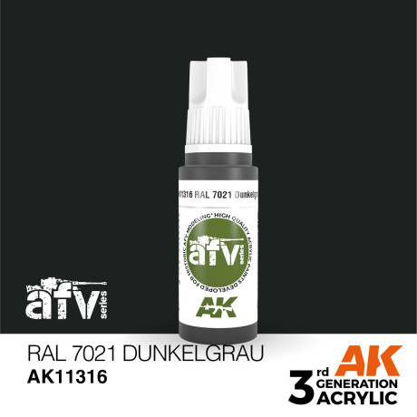RAL 7021 Dunkelgrau 17ml