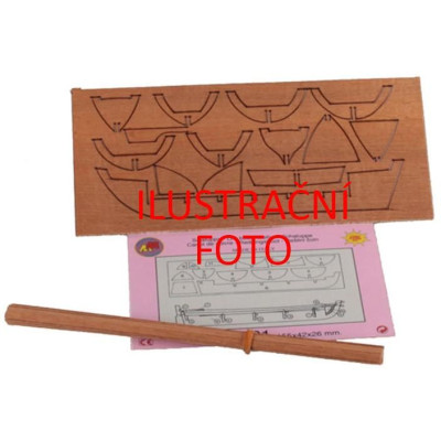 Krick Motorový kajutový člun kit 87x26x22mm