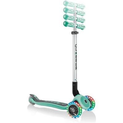 Globber - Koloběžka Primo Premium skládací Lights Maya Blue