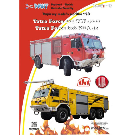 Model cisterny Tatra Force 4x4 TLF4000 v službách nemeckých hasičov a Tatra Force 6x6 KHA40, ktorá slúži na letisku v Senegale.