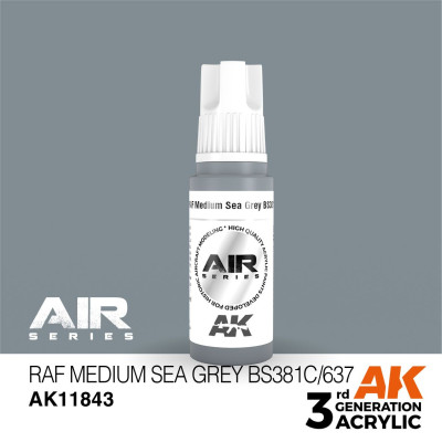 RAF Medium Sea Grey BS381C/637 17ml