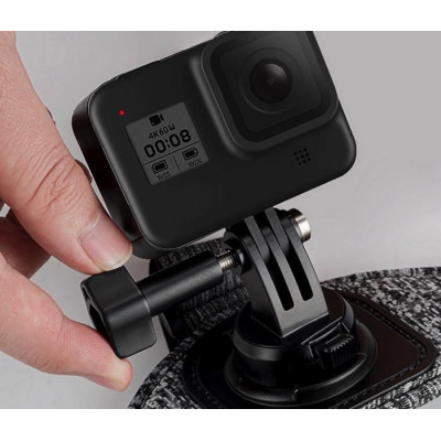 Hlavový pásek pro akční kamery na přední a zadní straně