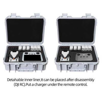 DJI MINI 3 Pro / Mini 3 - bílý odolný kufr (7 aku kapacita)