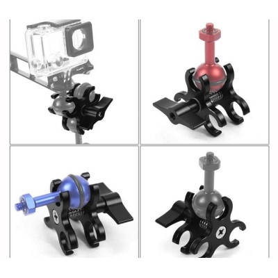 Three-Ball Butterfly Clip Adapter (Black)