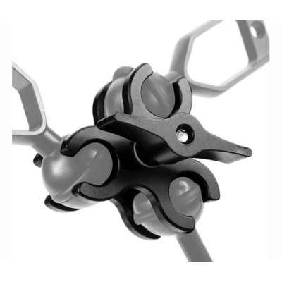 Three-Ball Butterfly Clip Adapter (Black)