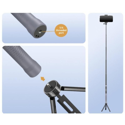 Prodlužující selfie tyč na kameru Insta360 X3 / X2 / One RS (1,2m)