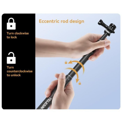 Prodlužující selfie tyč na kameru Insta360 X3 / X2 / One RS (1,2m)