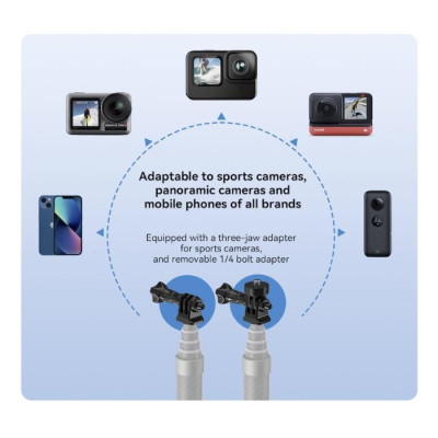 Prodlužující selfie tyč na kameru Insta360 X3 / X2 / One RS (3m)