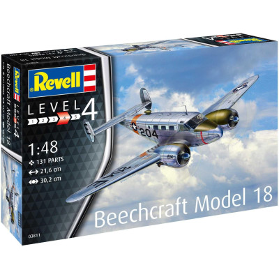 Plastic ModelKit letadlo 03811 - Beechcraft Model 18 (1:48)
