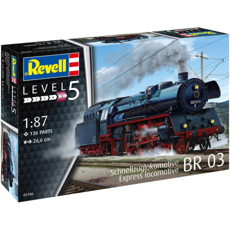 Plastic ModelKit lokomotiva 02166 - Standard express locomotive 03 class with tender (1:87)