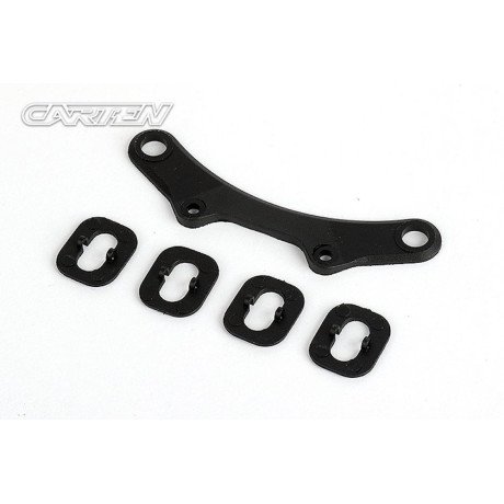 CARTEN deska předního nárazníku & podložky držáku karoserie, 1+4 ks.