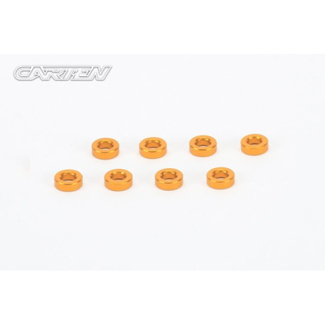 CARTEN hliníkové podložky 3x6x2mm, 8 ks.