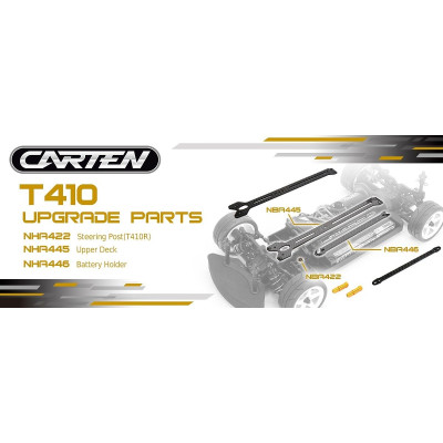 CARTEN uhlíkový držák LiPo sady, 1 ks.