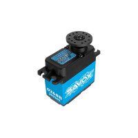 Digitális HiVOLT standard szervó Coreless (mag nélküli) motorral és fém fogaskerekekkel, 2x golyóscsapágyazással, 32,0/37,0kg 7,4/8,4V-on és 0,13/0,12s 7,4/8,4V-on, súly 71,0g, 40,6x20,7x42,0mm. Üzemi feszültség 4,8 - 8,4V.