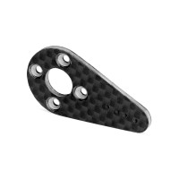 Egykaros univerzális karbon kar 40x21 mm szervókhoz, középső furat 9 mm. A standard műanyag szervótárcsákra való csavarozáshoz.