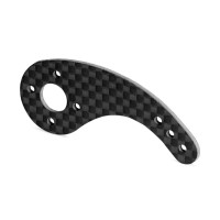 Egykaros univerzális, ívelt karbon kar 53x20mm szervókhoz, középső furat 9 mm. A standard műanyag szervótárcsákra való csavarozáshoz.