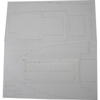 Ajánlott tartozékok a ROMARIN tűzoltóhajó FLB-1 modellhez - fedélzeti lemezek készlet. Tartalmazza a műanyag díszléceket csúszásmentes raszteres fém felülettel. A készlet a hajó teljes fedélzetét lefedi. Az alkatrészek nem festettek.