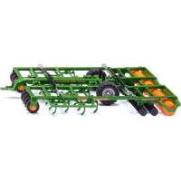 Amazone Centaur multifunkciós pótkocsi fém modellje 1:32 méretarányban. Az Amazone Centaur a Siku Farmer 1:32-es modelljeihez készült vontatóberendezéssel ellátott tartozék. Az utánfutó fém vázzal, gumiabroncsokkal rendelkezik, a karok a szállításhoz lehajthatók, a forgó görgők forognak. Minőségi kivitelezés fémből és műanyagból.