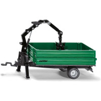 Oehler pótkocsi 1:32 méretarányú fém modellje. Az Oehler a Siku Farmer 1:32-es modelljeinek tartozéka. Az utánfutó mozgatható rakodókarral rendelkezik műdugattyúkkal, a karosszéria összecsukható, csuklós eleje van. Játékra és gyűjtésre egyaránt alkalmas. Minőségi kivitelezés fémből és műanyagból.