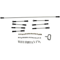 Pótalkatrész RC modell repülőgéphez E-flite EC-1500 Twin 1.5m: rudak készlete.