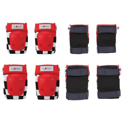 Globber - Chrániče Junior XXS Racing Red