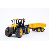 JCB távirányítós traktor pótkocsival, 73cm, frekvencia 2.4GHz